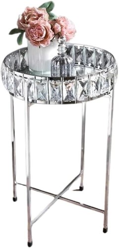 Silber kristall verspiegelt - silber,