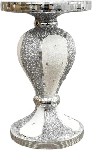 Silber weiß crushed - weiß,