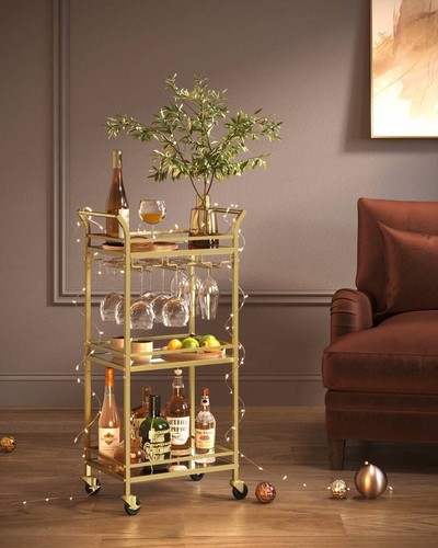 Stufiger goldener barwagen - goldener,